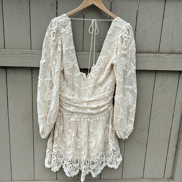 Free People Jen's Pirate Booty Reflection Lapis Mini Dress Bohemian Wedding - Picture 6 of 11